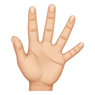 The three first fingers up and the 2 last fingers down sticker