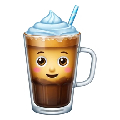 Cafe con hielo en una taza que diga ami sticker