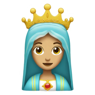 VIRGEN CON CORONA sticker