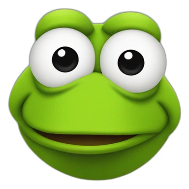 kermit the frog looking extremely sad sticker