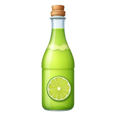 Lime juice bottled sticker