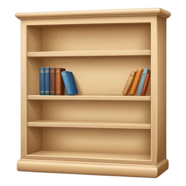 beige bookshelf sticker