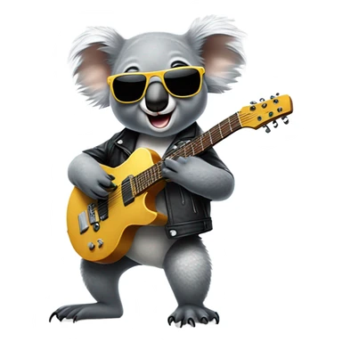 Rocker koala sticker