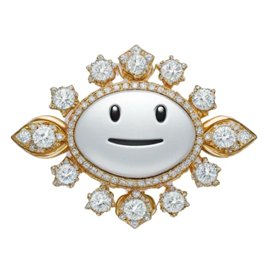 brooch set with diamonds sticker
