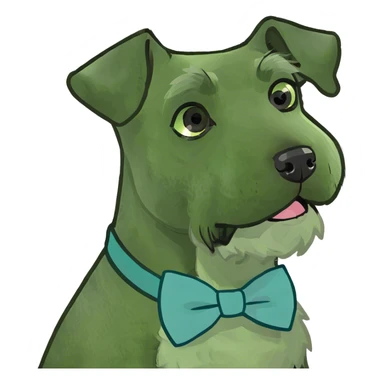 baby pink Schnauzer sticker