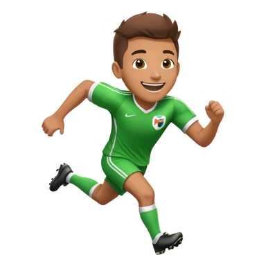 football player celebrating goal sticker