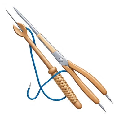 Weaving icon, various types of weaving such as basket weaving, macramé, and loom weaving, showing intertwined threads or ropes, weaving tools like shuttle, crochet hook, and loom, minimalistic style, clean lines, transparent background. sticker