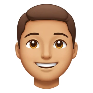 eyes closed smile on side of face sticker