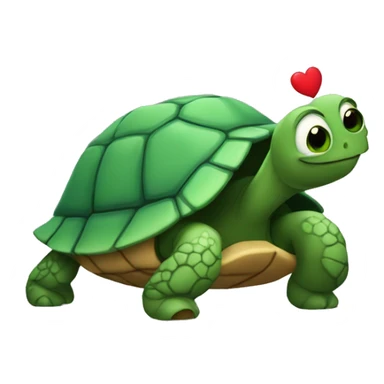 Tortuga con corazón  sticker