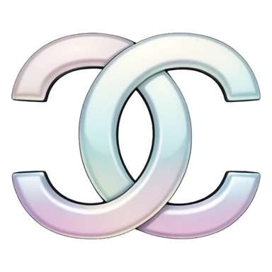Pearlescent chanel sign sticker