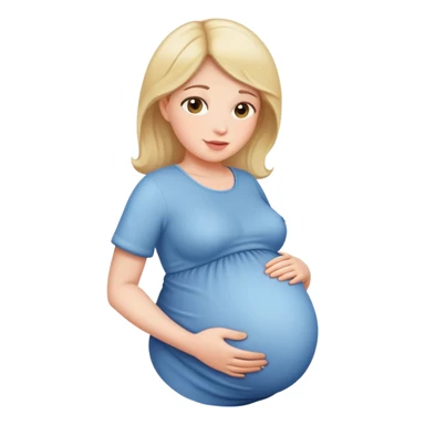 Pregnant lady sticker