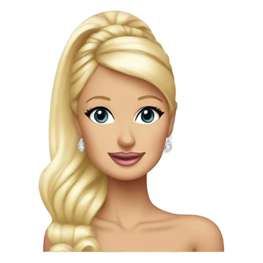 Paris Hilton wearing pink sticker