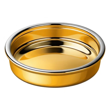 Emoji of a polished chrome rim with deep dish style and subtle reflections sticker