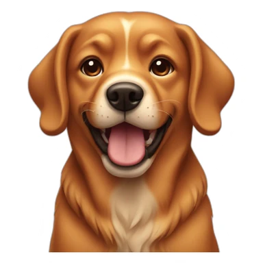 caramel dog sticker