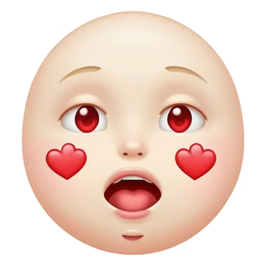 drooling face with heart eyes sticker