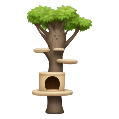 Cat tree sticker