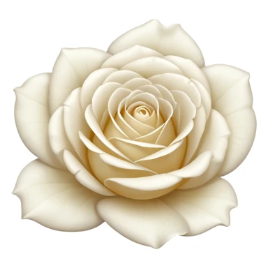 white rose, without green leaves, just flower sticker