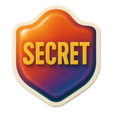 secret badge sticker