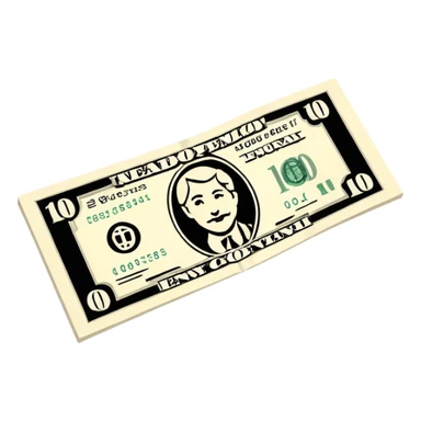 plain ivory money sticker