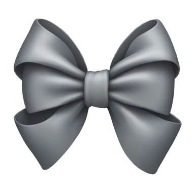 Grey bow sticker