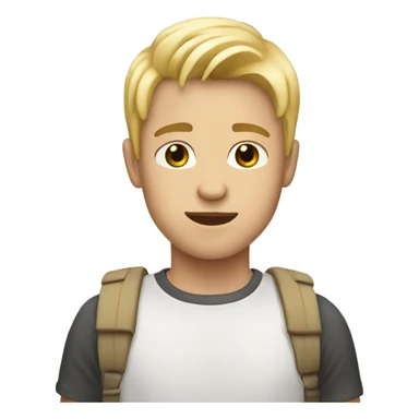 Boy 24 years white and blond  sticker