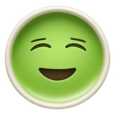 Green matcha sticker