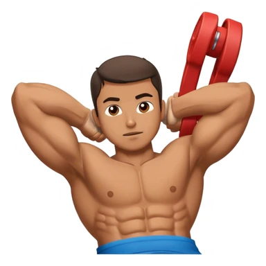 guy doing Abdominal Crunches sticker