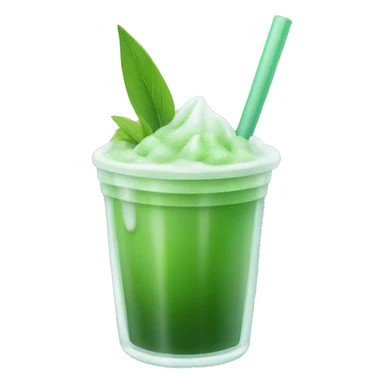 Iced matcha drink sticker