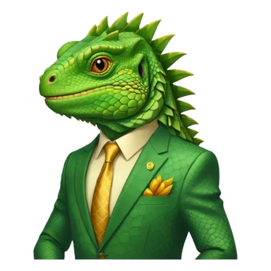 capitalist iguana i sticker