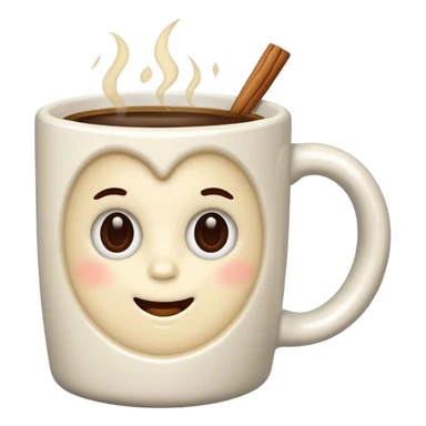 Christmas vanilla coffee sticker