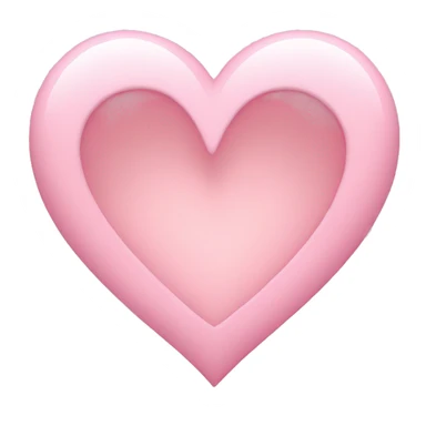 light pink heart sticker