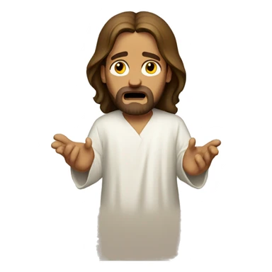 stressed out jesus sticker