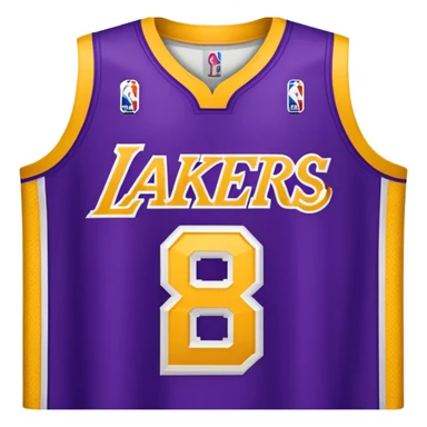 Uniforme de los lakers sticker