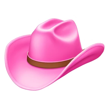 cute pink cowboy hat sticker