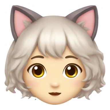 kawaii neko girl sticker
