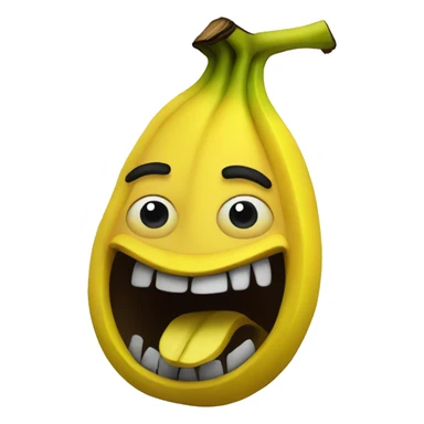 Evil banana sticker