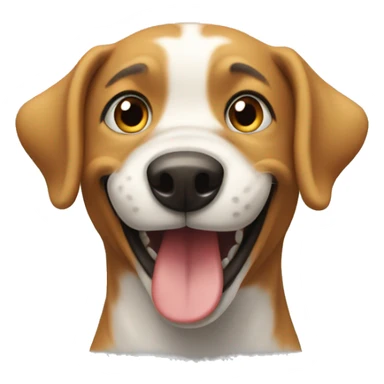 Excited high dog sticker
