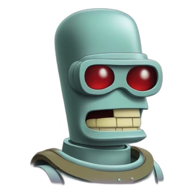 futurama's bender sticker