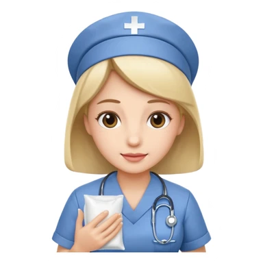 Nurse offering box of tissue











 sticker