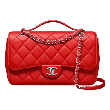 red chanel bag  sticker