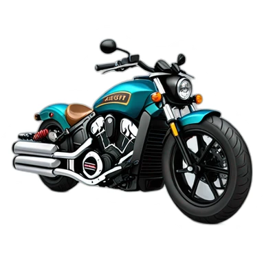 indian scout bobber motorcycle sticker