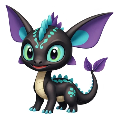 Meloetta-Amaura-Spyro-Toothless-Stitch-Pokémon-Fakémon-creature-hybrid sticker