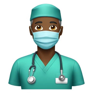 African American surgeon sticker
