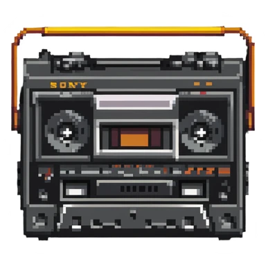 retro Sony Walkman cassette player sticker
