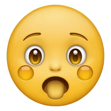 Yellow emoji doing choking emote sticker