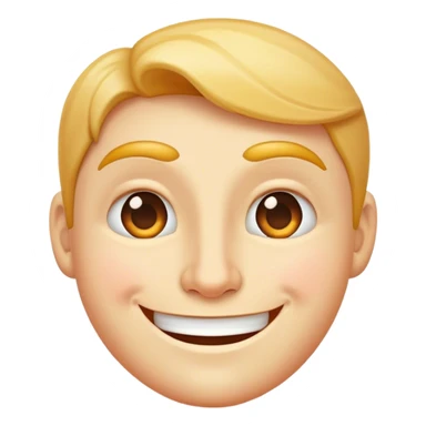 A smirking face ￼ sticker