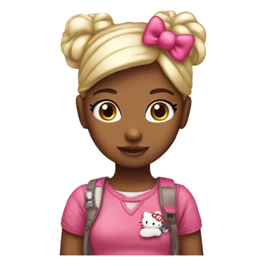 Girl hello kitty sticker