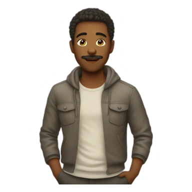 homme bisous sticker