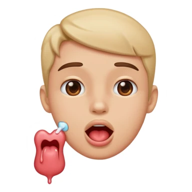 Drooling in love sticker