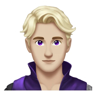 Rhysand from ACOTAR, faerie, pointed ears, purple eyes  sticker